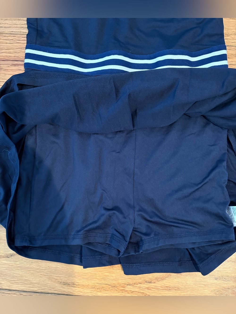 Crew Cuts J Crew Girls' Pleated Dress In Performance Jersey Navy Blue Size 12NWT - Picture 3 of 7